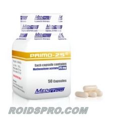 Primo-25 for sale | Metenolone Acetate 25 mg per cap x 50 capsules | Meditech 